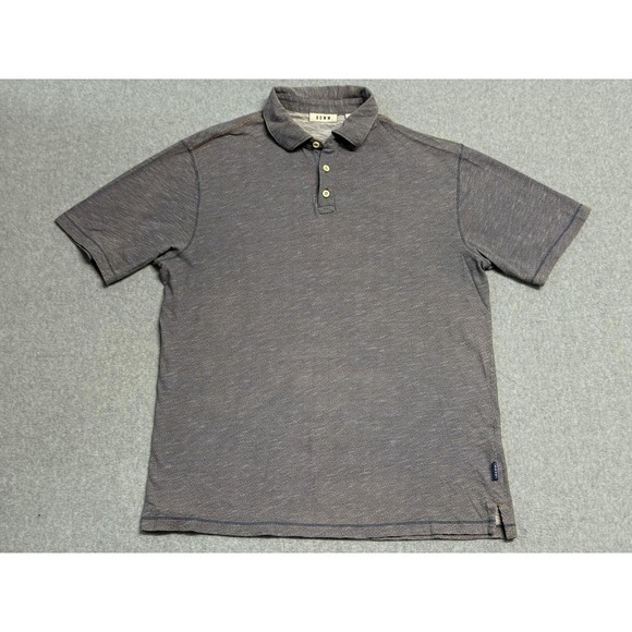 ROWM Other - ROWM Polo Shirt Mens Large Gray Diamond Pattern‎ Cotton Knit Short Sleeve